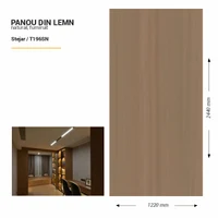 Panou din lemn furniruit, T196SN, Stejar, 2440x1220x3.8mm