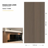 Panou din lemn furniruit,  T193BN, Santal, 2440x1220x3.8mm