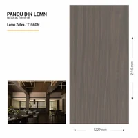 Panou din lemn furniruit, T156DN, Lemn Zebra, 2440x1220x3.8mm