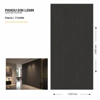 Panou din lemn furniruit, T124GN, Piersic, 2440x1220x3.8mm