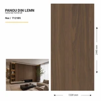Panou din lemn furniruit, T121BS, Nuc, 2440x1220x3.8mm