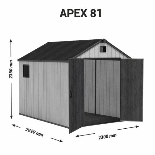 Căsuță de grădină APEX (8`x 10`) 81