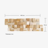 Объёмная панель из натурального дерева BEVEL CUBES, CB-008 2