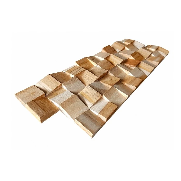 Объёмная панель из натурального дерева BEVEL CUBES, CB-008 4