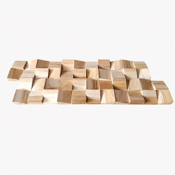 Объёмная панель из натурального дерева BEVEL CUBES, CB-008 3