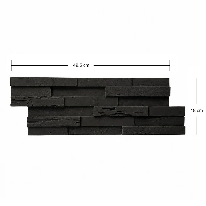 Объёмная панель из натурального дерева BLACK CORAL,  CR-008 3