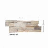 Panou volumetric din lemn natural GLACIER, GL-001 2