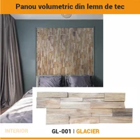Panou volumetric din lemn natural GLACIER, GL-001