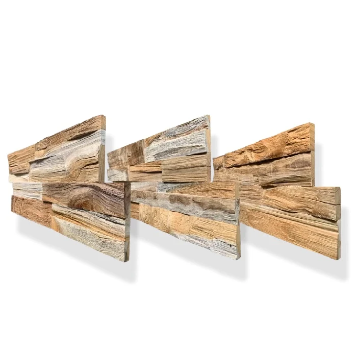 Panou volumetric din lemn natural STREAM, STR-001 3