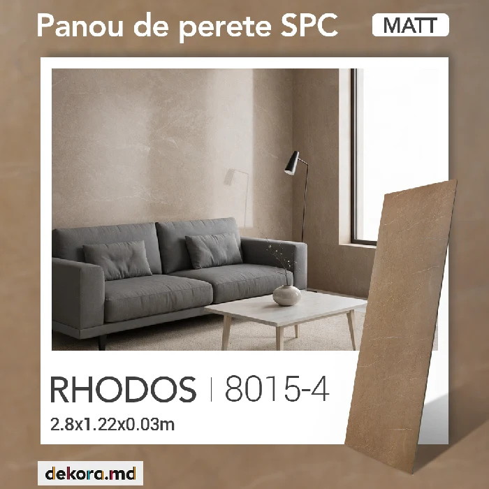 Panou de perete SPC Matt, Rhodos, 8015-4 2