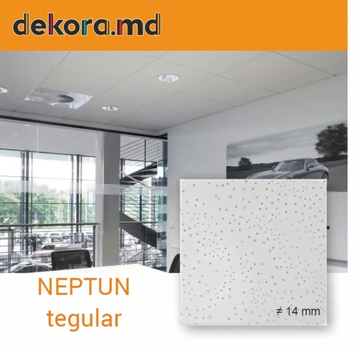 Placă la tavan casetat NEPTUN Tegular, 14 mm
