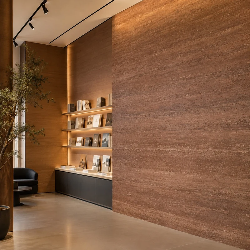 Panou Ceraflex 3D Travertine, Line Brown, 120x60 cm 3