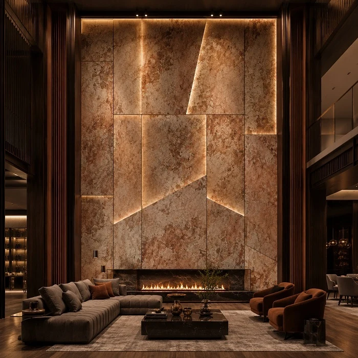 Panou Ceraflex 3D Slate, Rust Yellow, 120x60 cm 5