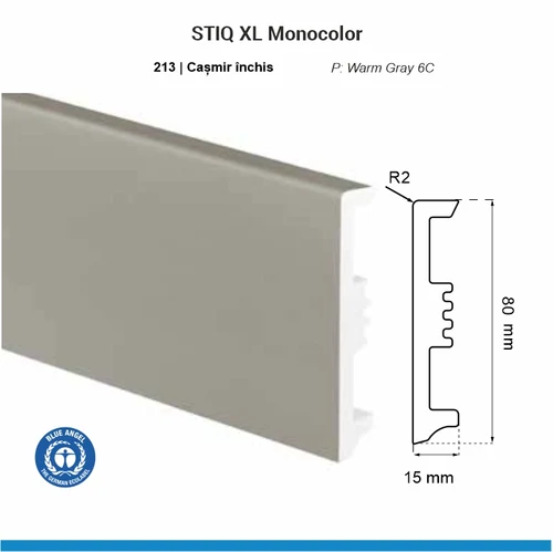 Plintă ARBITON STIQ XL Monocolor STX810, Cașmir Închis 213