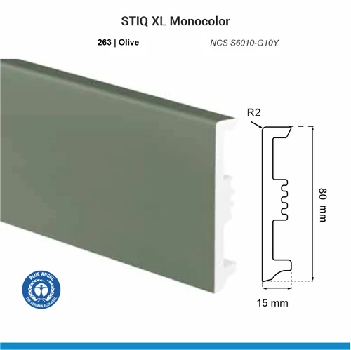 Plintă ARBITON STIQ XL Monocolor STX810, Olive 263