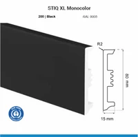 Plintă ARBITON STIQ XL STX810, Negru 200