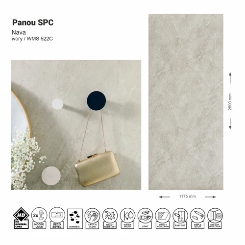 Panou de perete SPC Nava Ivory WM 522C (Made in EU)