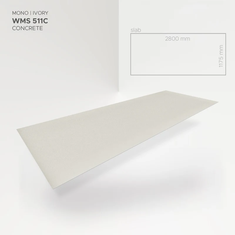 Стеновая панель SPC Mono Ivory WMS 511C (Made in EU) 3