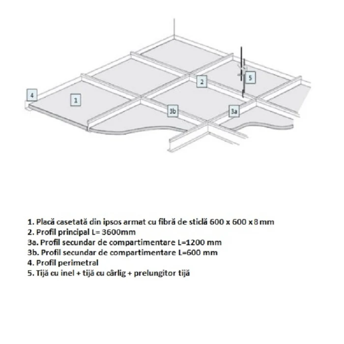 Profil principal 3600 mm – Deckofix Black T24 4