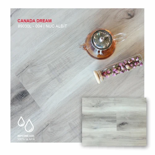 Pardoseala SPC STONEWOOD, 89030L-004 Nuc Albit colecția CANADA DREAM