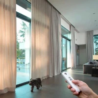 Șină automatizată cu motor pentru draperii, wi-fi, extensibilă 2,5-4,5 m 2