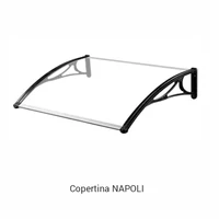 Козырек NAPOLI 120×70 см, прозрачный