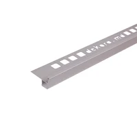 CT10L Profil aluminiu cu bandă difuzie LED pentru trepte 10 mm, 2.5 m, Silver Polish