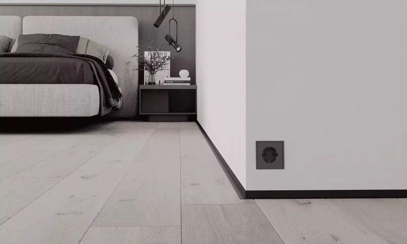 AL 16x20, mini plintă pentru pardoseli, Black Matt, 2.5m 5