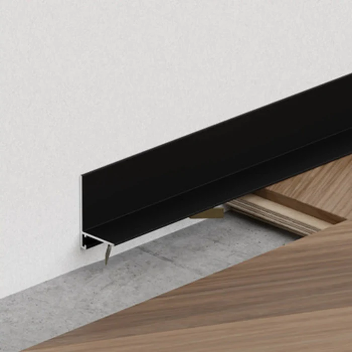 AL 16x20, mini plintă pentru pardoseli, Black Matt, 2.5m 2