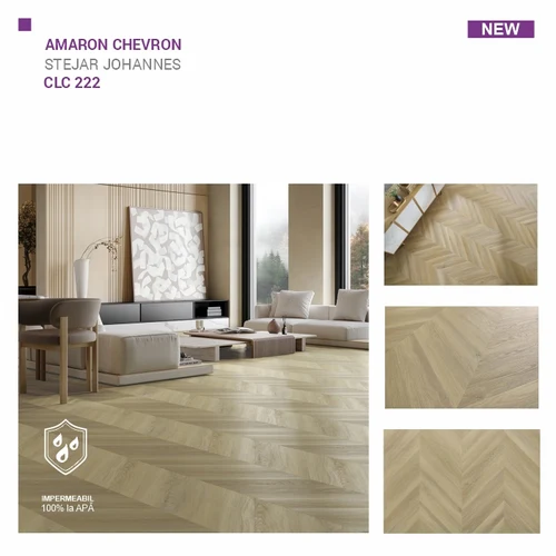 Pardoseala SPC ARBITON colecția Amaron Chevron, STEJAR JOHANNES, CLC 222