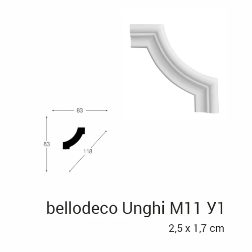 Unghi M11 Y1 la plinta M11