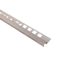 LL10, Profil aluminiu universal cub 10 mm, 2.5 m, Brush Bright Champagne