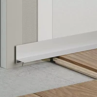 AL 16×20, Микро плинтус для пола, матовый серебристый, 2.5 м 3