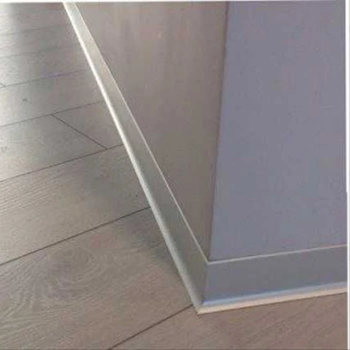 AL 60, Plinta din aluminiu, Silver Matt, 2,5m 2