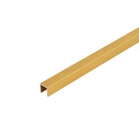 C10 Profil aluminiu pentru gresie 10 mm, 2.5 m, Brush Gold Matt