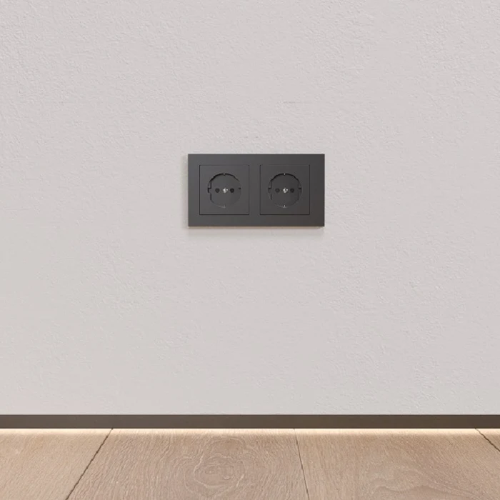 UP2, Profil de tip ascuns pentru pardoseli, Negru Matt, 2,5m 3