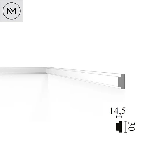 Plintă de perete pentru conexiuni NOËL & MARQUET, WALLSTYL, WL10