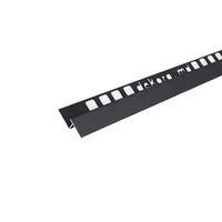 S1, Profil aluminiu pentru trepte, incorporabil, 2,5 m, Black Matt