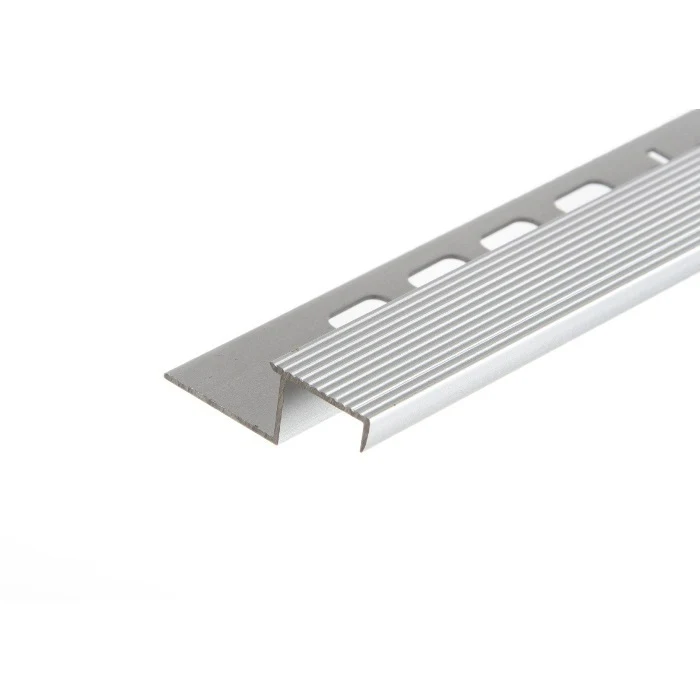S1, Profil aluminiu pentru trepte, incorporabil, 2,5 m, Silver Matt 2