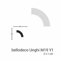 Unghi M19 Y1 la plinta M19