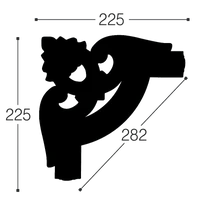 Угол M12 У2 к молдингу M12 2