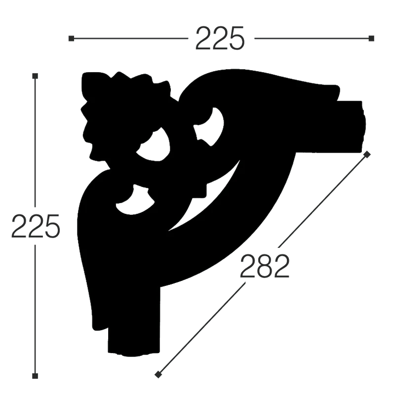 Угол M12 У2 к молдингу M12 2