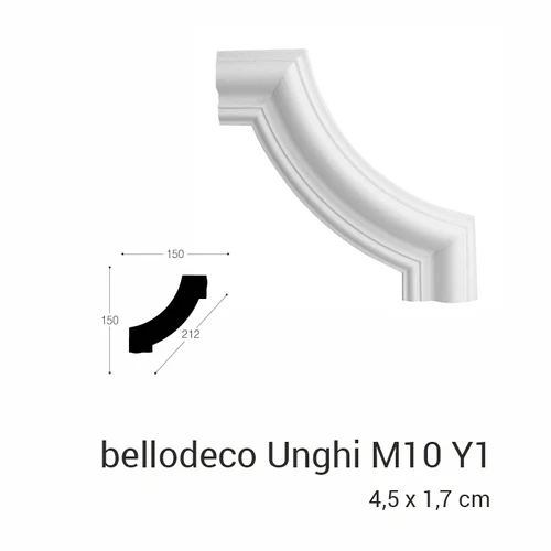 Unghi M10 Y1 la plinta M10