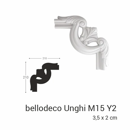 Unghi M15 Y2 la plinta M15