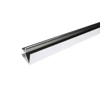 V V10, Profil aluminiu de colț pentru gresie, universal, 2.5 m, Polish Silver