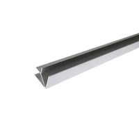 V V10, Profil aluminiu de colț pentru gresie, universal, 2.5 m, Silver Matt