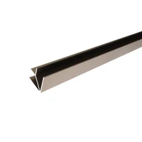 V V10, Profil aluminiu de colț pentru gresie, universal, 2.5 m, Champagne Polish