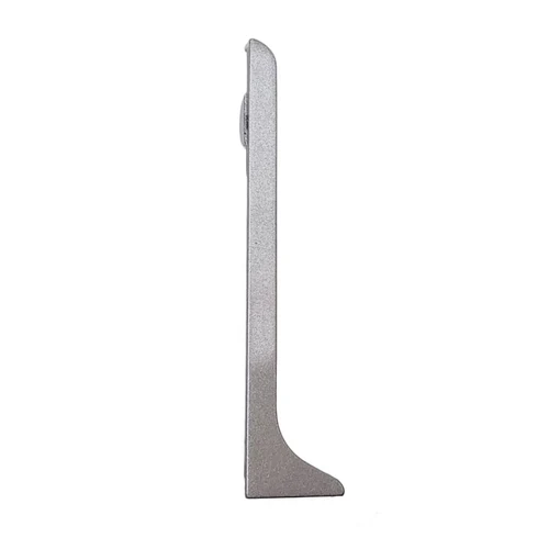 Terminație stânga plinta AL60, Silver Matt