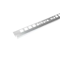 LL10, Алюминиевый профиль универсальный куб 10 мм, 2,5 м, Серебристый матовый