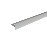 CT10 Profil aluminiu pentru trepte 10 mm, 2.5 m, Silver Matt